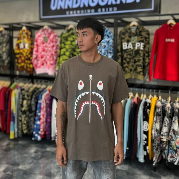 BRANDNEW BAPE Shark Brown Tee (XL) -SOLD