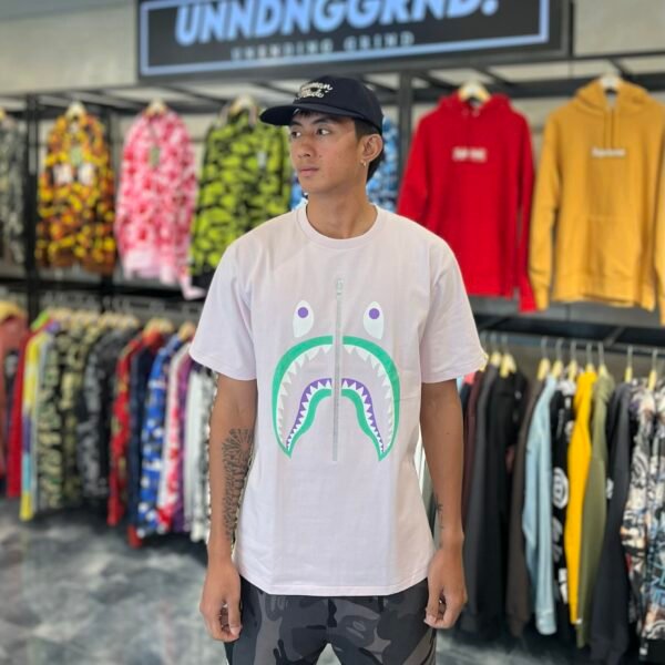 BRANDNEW BAPE Shark Light Pink Tee (XL)