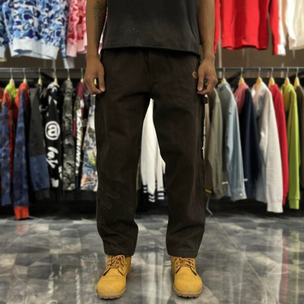 BRANDNEW AAPE Logo Patch Brown Carpenter Pants (Small) - SOLD
