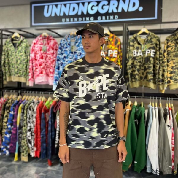 BRANDNEW BAPE Screen Camo STA Logo Relaxed Fit Tee (Medium) - SOLD