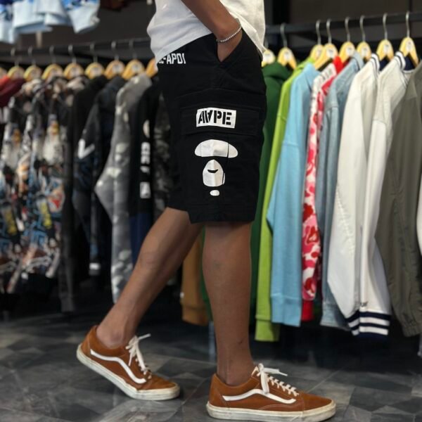 AAPE Black Cargo Shorts (Large) - SOLD