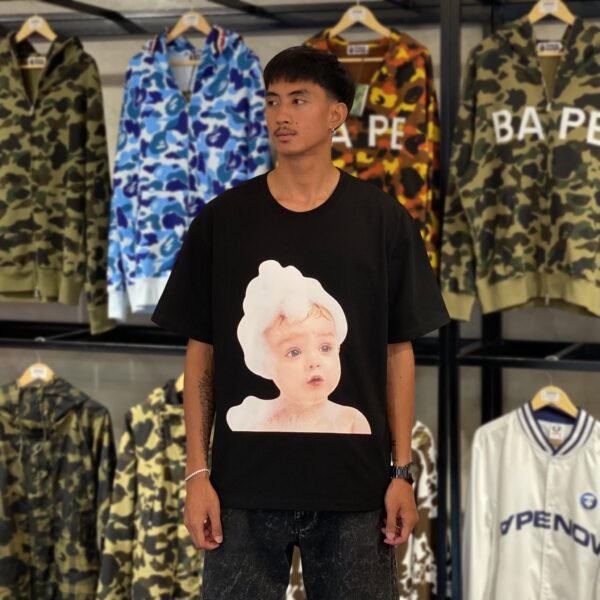 BRANDNEW ADLV Baby Face Bubble Black Tee (size 2)