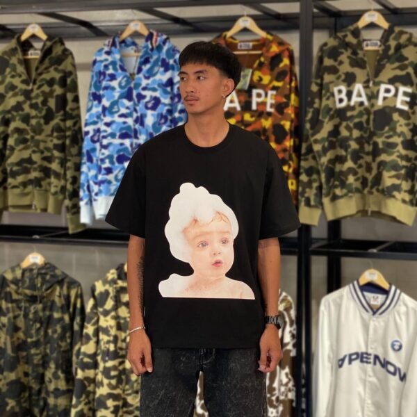 BRANDNEW ADLV Baby Face Bubble Black Tee (size 1)