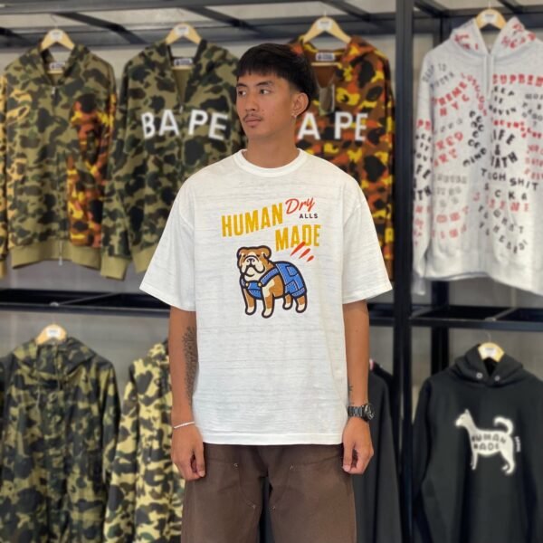 BRANDNEW HUMAN MADE Bulldog White Tee (3XL)