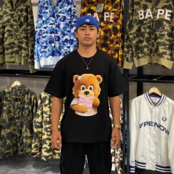 BRANDNEW ADLV Bear Baby Face Gift Black Tee (size 0) - SOLD