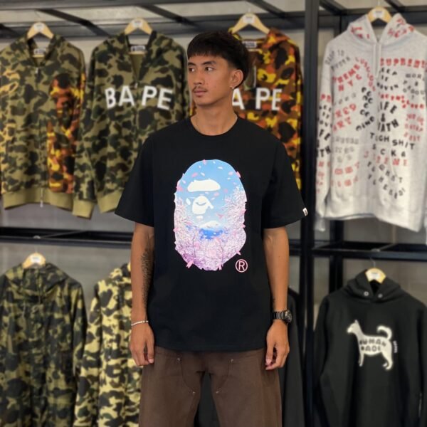 BRANDNEW BAPE Sakura Black Tee (XL)