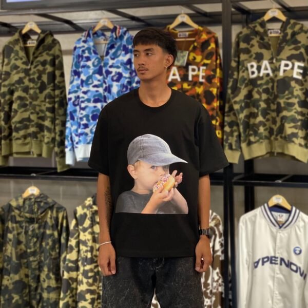 BRANDNEW ADLV Cap Kid Black Tee (size 2)