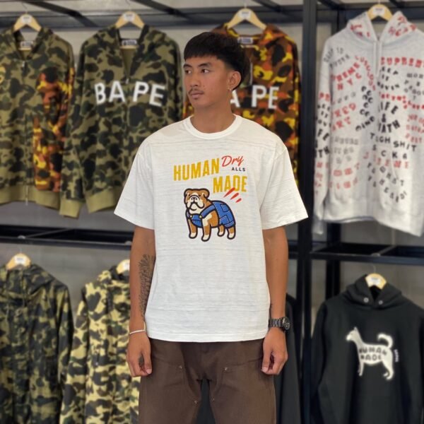 BRANDNEW HUMAN MADE Bulldog White Tee (2XL)
