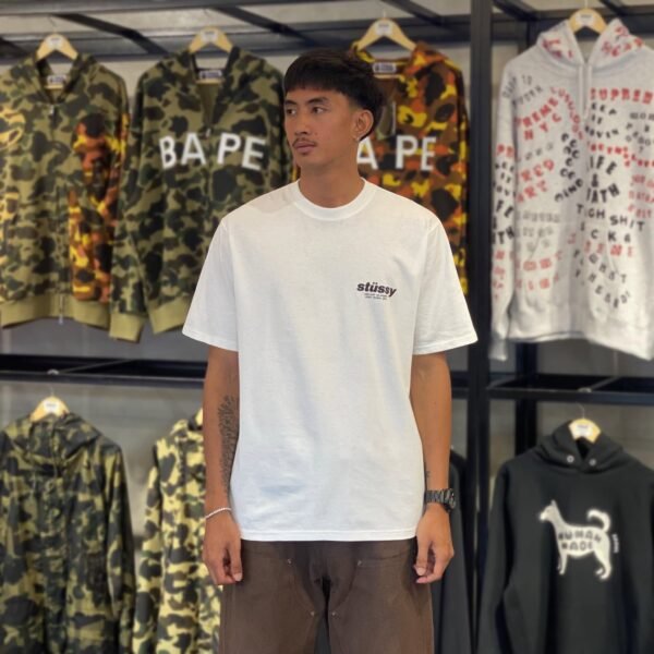 BRANDNEW STUSSY Rollers Red Dice White Tee (Medium) - SOLD