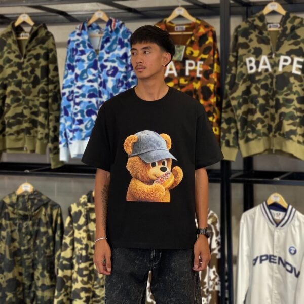 BRANDNEW ADLV Cap Bear White Tee (size 2)