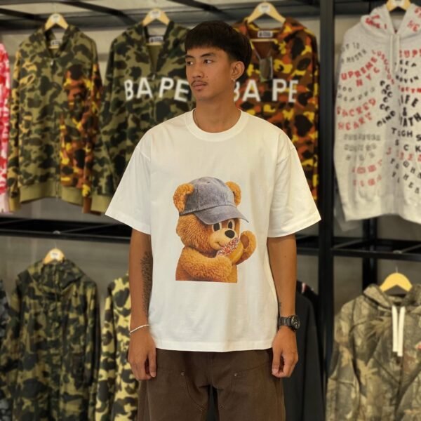 BRANDNEW ADLV Bear Cap White Tee (size 2)