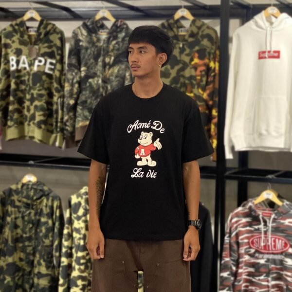 BRANDNEW ADLV Ac Bear Welcome Black Tee (size 1)