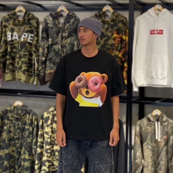 BRANDNEW ADLV Bear Donut Black Tee (size 3)