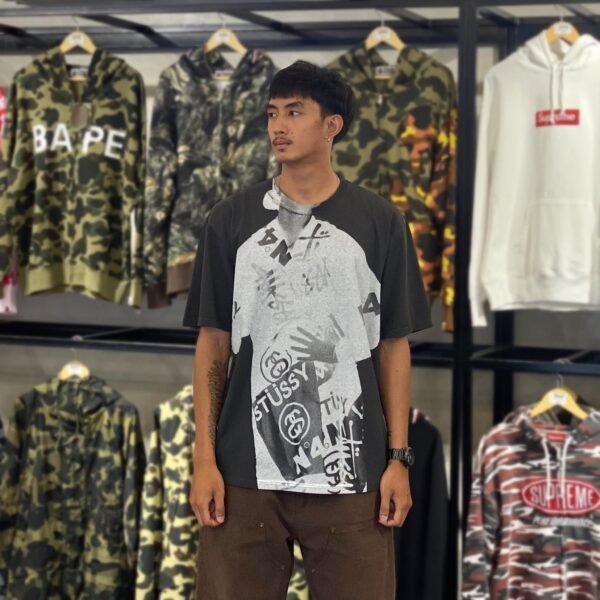 BRANDNEW STUSSY Lady Paris White Tee (Large)