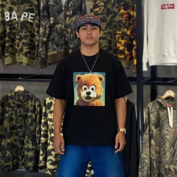 BRANDNEW ADLV Bear Face Jewelry Black Tee (size 0)