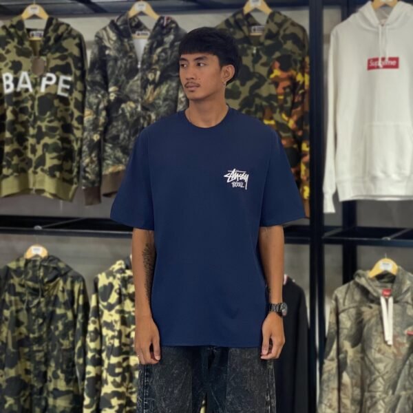 BRANDNEW STUSSY Seoul Navy Blue Tee (Large)