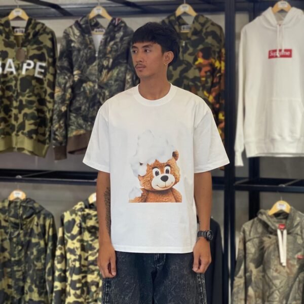 BRANDNEW ADLV Bear Bath White Tee (size 2)