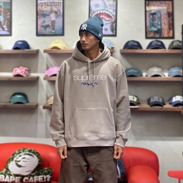 BRANDNEW SUPREME New York Beige Hoodie SS26 (XL)