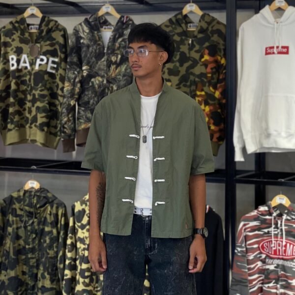SUPREME x Sasquatchfabrix Hanten Olive Green Chinese Style (Small)