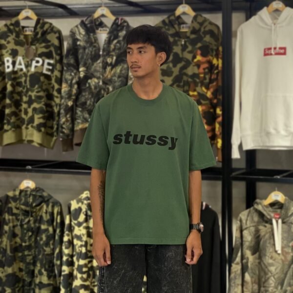 BRANDNEW STUSSY Shark Green Tee (Large)