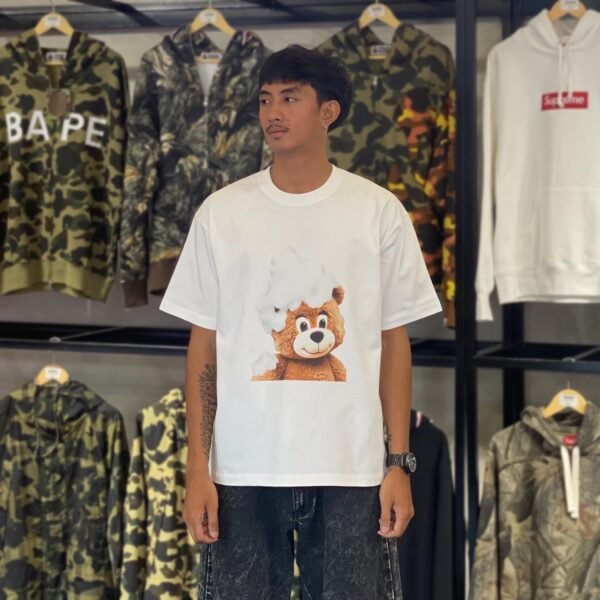 BRANDNEW ADLV Bear Bath White Tee (size 1)