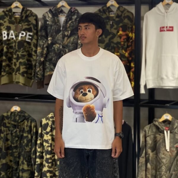 BRANDNEW ADLV Astro Bear White Tee (size 3)