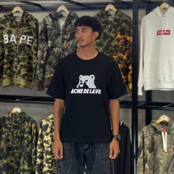 BRANDNEW ADLV Bear Glitters Black Tee (size 1)