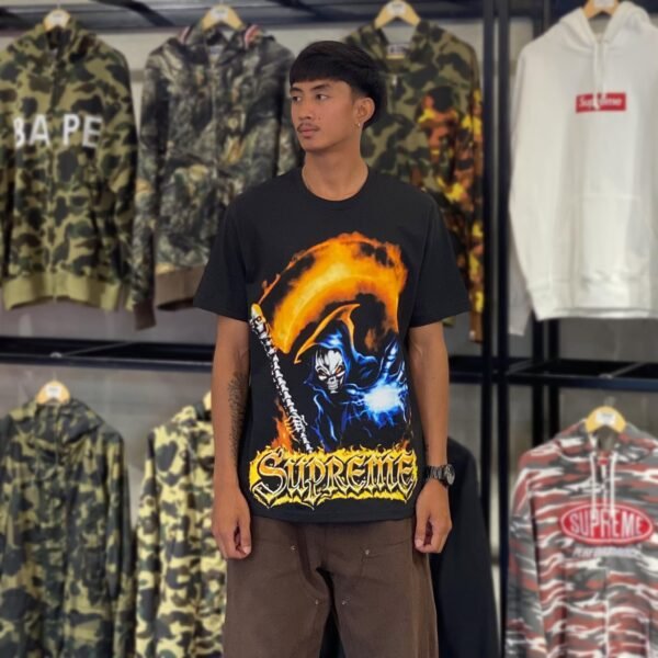 BRANDNEW SUPREME Grim Reaper Black Tee (Medium)