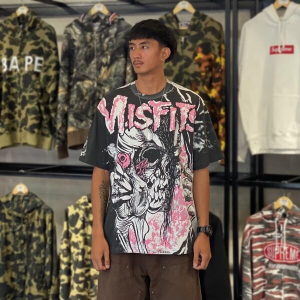BRANDNEW SUPREME The Misfits Pink & Black Tee (Large) - SOLD