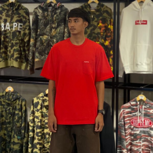 BRANDNEW SUPREME Red Pocket Tee (XL) - SOLD