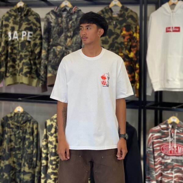 BRANDNEW STUSSY Dice White Tee (Large)