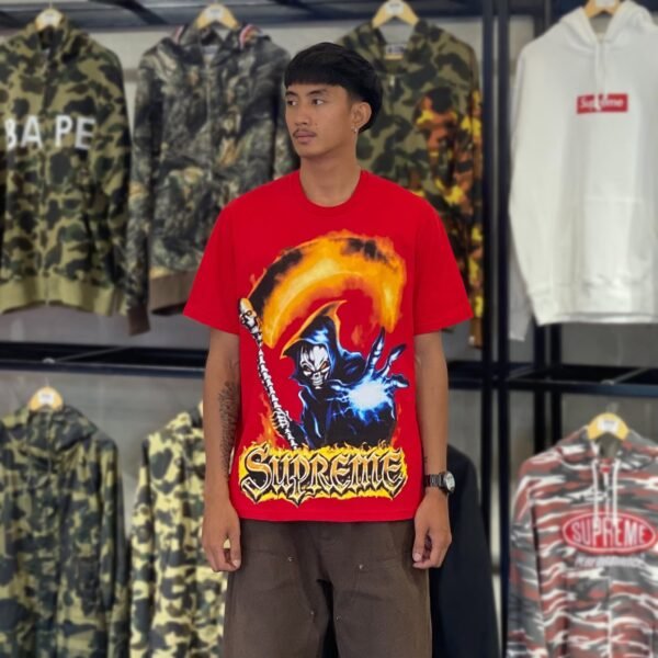 BRANDNEW SUPREME Grim Reaper Red Tee (Medium)