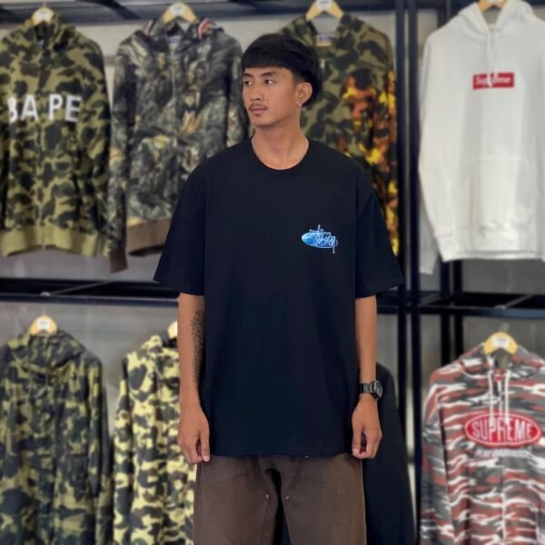 BRANDNEW STUSSY Wave Oval Black Tee (XL)