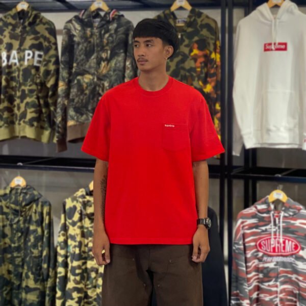 BRANDNEW SUPREME Red Pocket Tee (Large) - SOLD