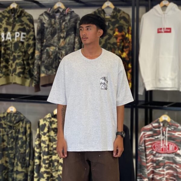 BRANDNEW STUSSY Dice Ash Gray Tee (XL)