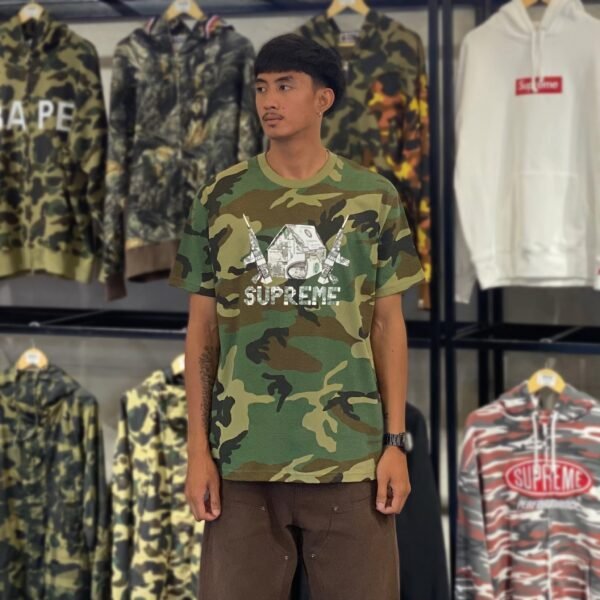 BRANDNEW SUPREME Origami Green Camo Tee (Medium) - SOLD
