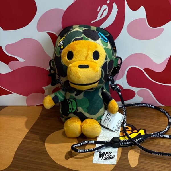 BRANDNEW BAPE Baby Milo Mobile Green Camo Cross Bag
