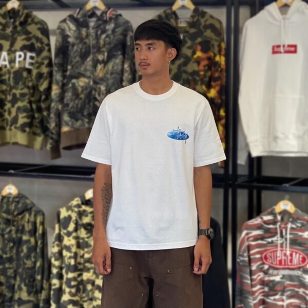 BRANDNEW STUSSY Wave Oval White Tee (Medium)