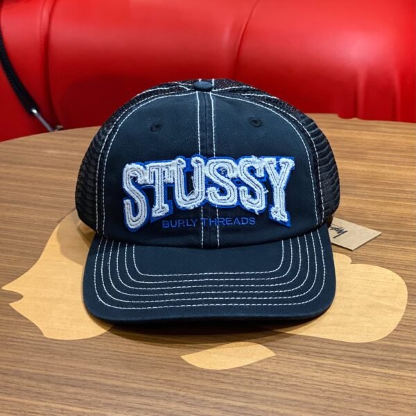 BRANDNEW STUSSY Burly Threads Black Trucker Cap - SOLD