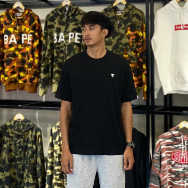 BRANDNEW AAPE Moonface Logo Relaxed Fit Black Tee (Medium) - SOLD