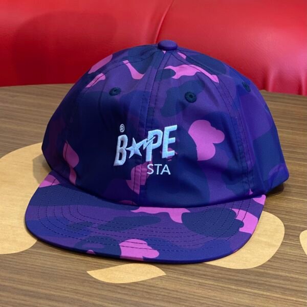 BRANDNEW BAPE STA Color Camo Purple Panel Cap - SOLD