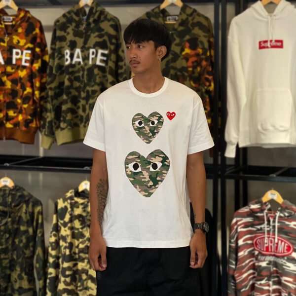 BRANDNEW CDG Play Camo Heart White Tee (XL)