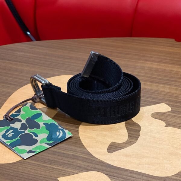 BRANDNEW Bape Ape Logo Jacquard Nylon Belt