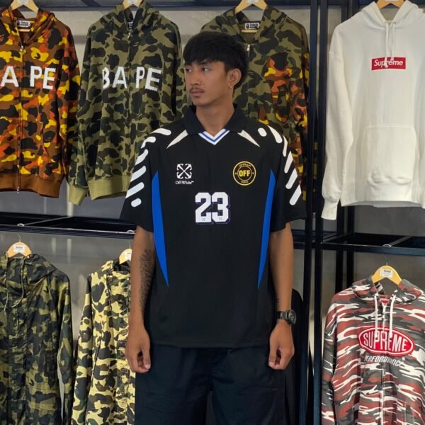 BRANDNEW Off-White c/o Virgil Abloh 23 Soccer Black T-Shirt (XL) - SOLD