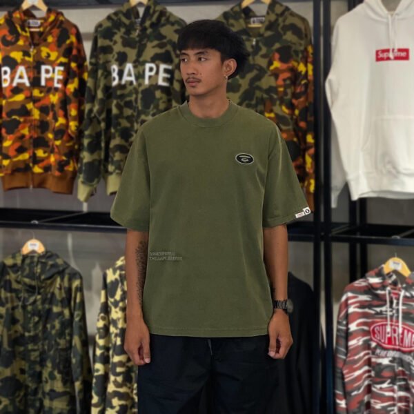 BRANDNEW AAPE Panelled Relaxed Fit Green Camo Tee (Large) - SOLD