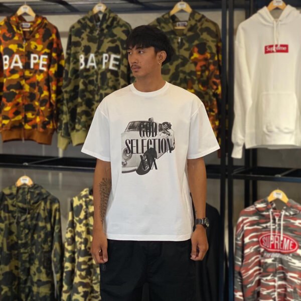 BRANDNEW GOD SELECTION XXX Graphic Car White Tee (Large)