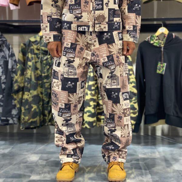 BRANDNEW PATTA Collage Canvas Pants Multi (size 34)