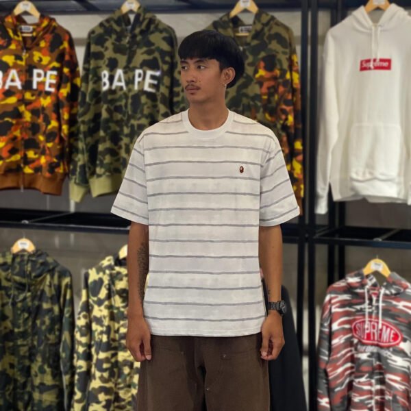 BRANDNEW BAPE Wave Pattern One Point Relaxed Fit Tee (Medium)