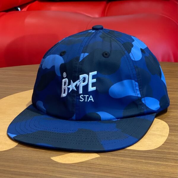 BRANDNEW BAPE STA Color Camo Blue Panel Cap