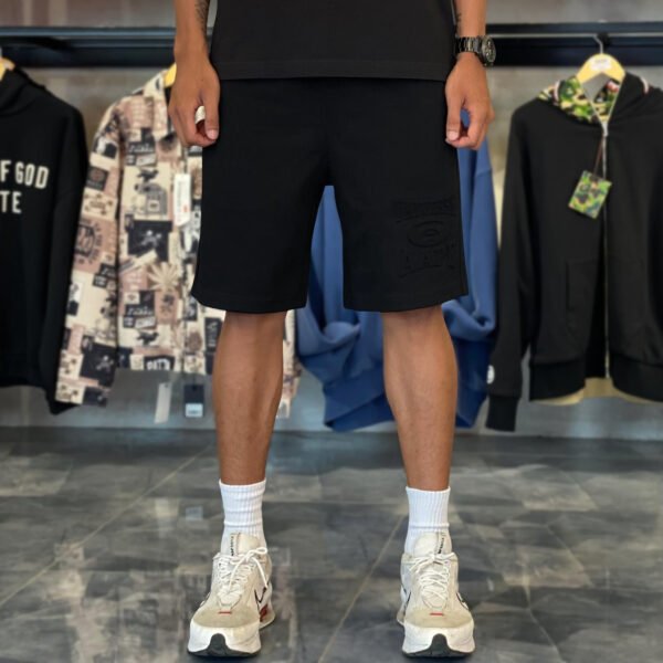 BRANDNEW AAPE Now Embosed Logo Black Sweat Shorts (Medium) - SOLD